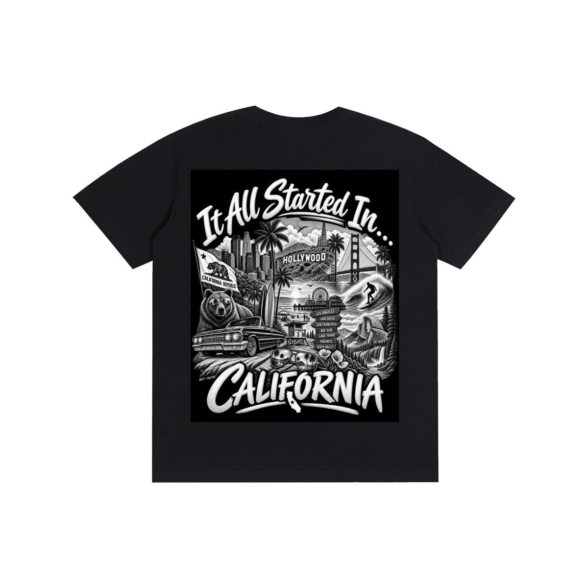 California Graphic T-Shirt – CA State Pride Streetwear Tee