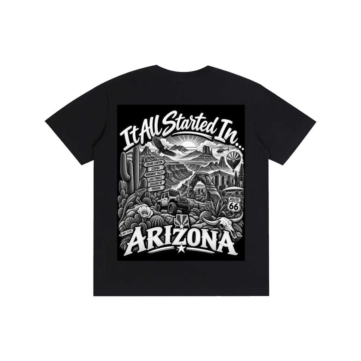 Arizona Graphic T-Shirt – State Pride Streetwear Tee