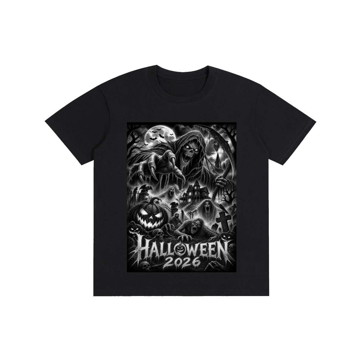 Haunted After Dark Halloween Graphic Tee