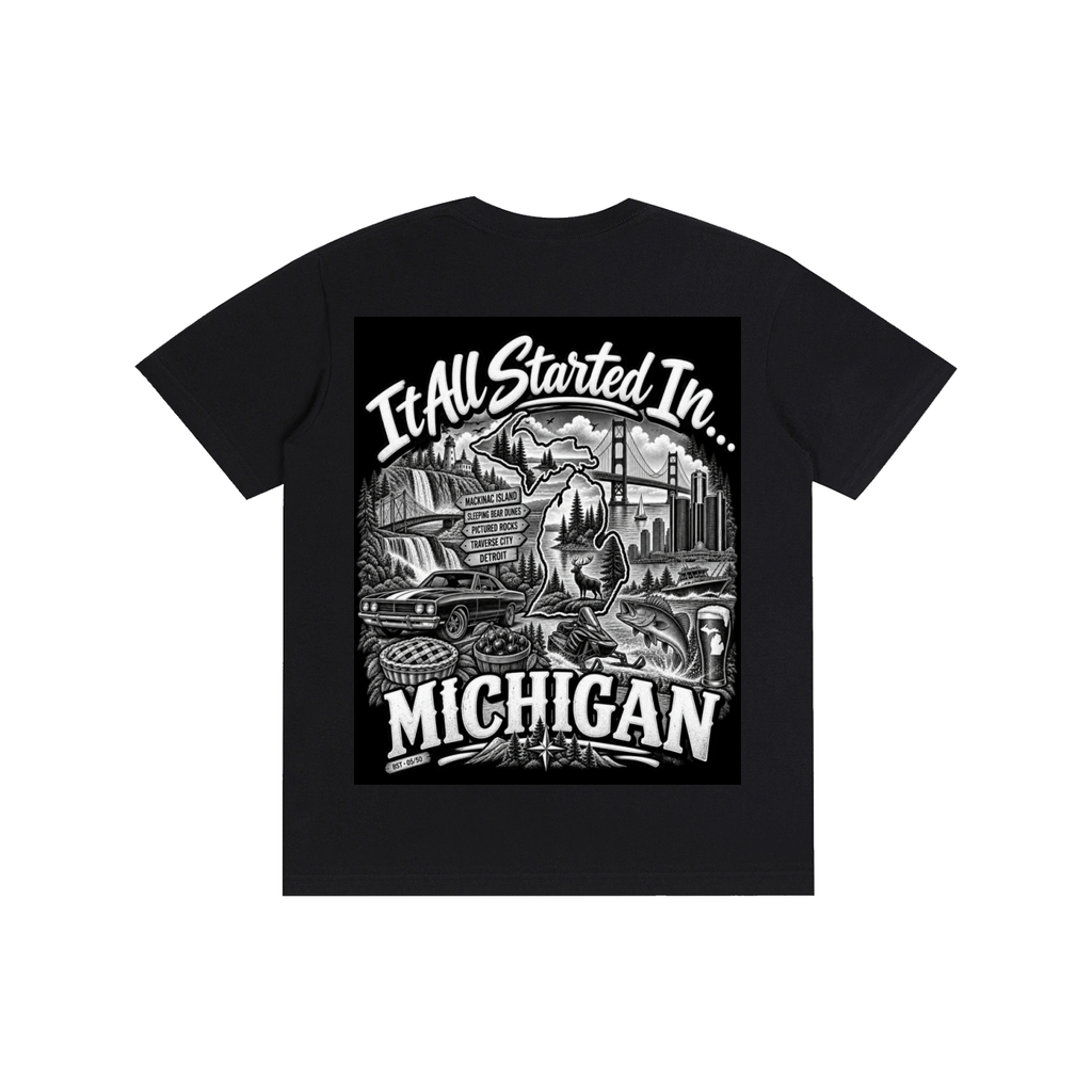 Michigan Graphic T-Shirt – MI State Pride Streetwear Tee