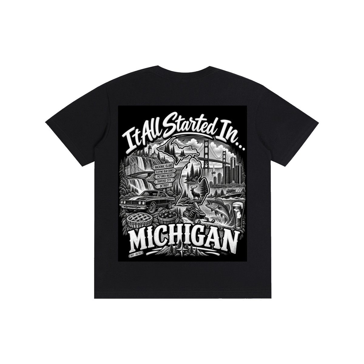Michigan Graphic T-Shirt – MI State Pride Streetwear Tee